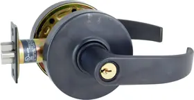 COMMAND ACCESS TECHNOLOGIES CL180LE-EU-L17-613-SC Storeroom Clutching Curved Lever Electric Unlocked Fail Secure with REX 11-30 VAC/VDC C Keyway