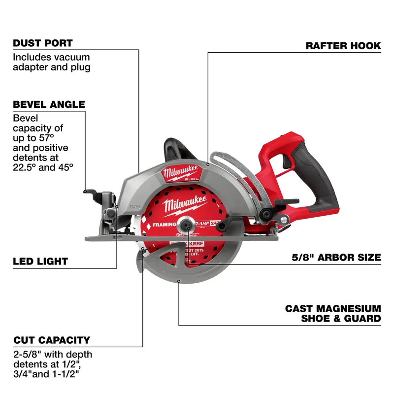 Milwaukee 2930-20 M18 Fuel 7-1/4 Circular Saw Replacement MPN