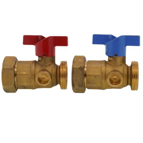 Uponor Wirsbo A2631252 TruFLOW Manifold Supply and Return Ball Valves Set of 2