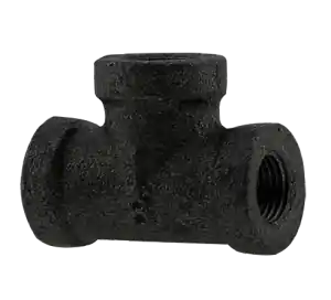 BOSHART 2-BLT-05 Class 150 Black Malleable Iron Fittings Tee 1/8