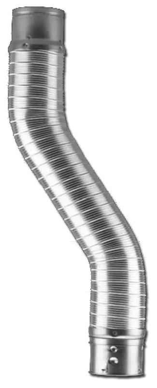 HART & COOLEY 4DFC24 Double-Wall Flexible Gas Vent Segment 2 ft. Replacement MPN