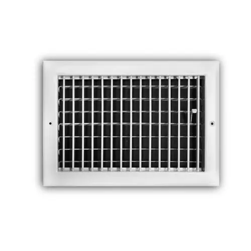 Rectorseal 210VM12X08 12 x 8 SGL Deflection VERT FR Blades Multi-SHTR DMPR Steel Ceiling/Sidewall Register