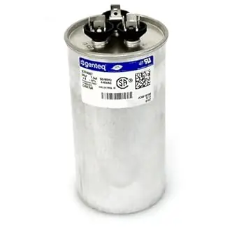 American Standard SFCAP50D75440R ClimaTek 50 + 7.5 uf MFD 440 VAC Capcom Round Run Capacitor Replacement SFCAP50D75440R