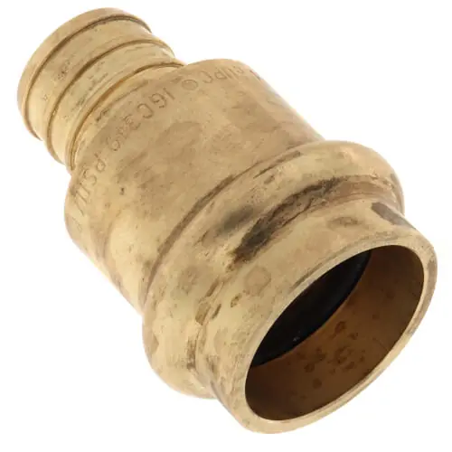 Webstone H-16803W-R58 3/4 PEX Crimp x Copper Press Brass Adapter