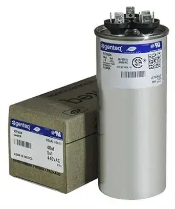 American Standard SFCAP40D5440R Replacement Dual Capacitor - 40/5 MFD x 440 VAC Round REPLACEMENT SFCAP40D5440R