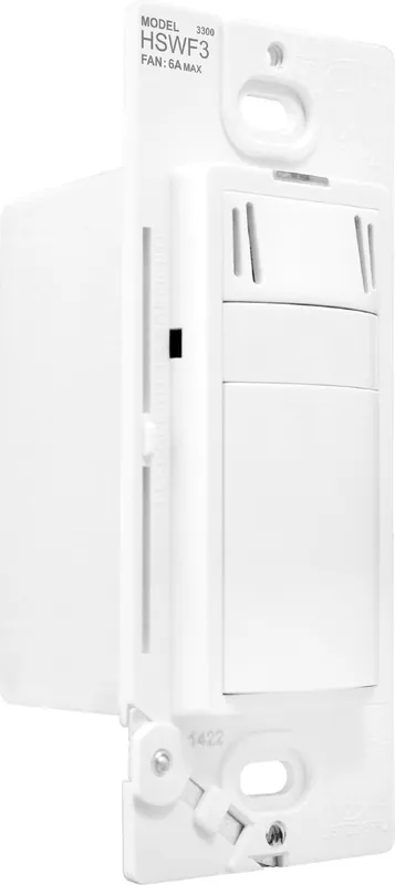 Legrand Pass & Seymour HSWF3W Humidity Based Fan Control 6A