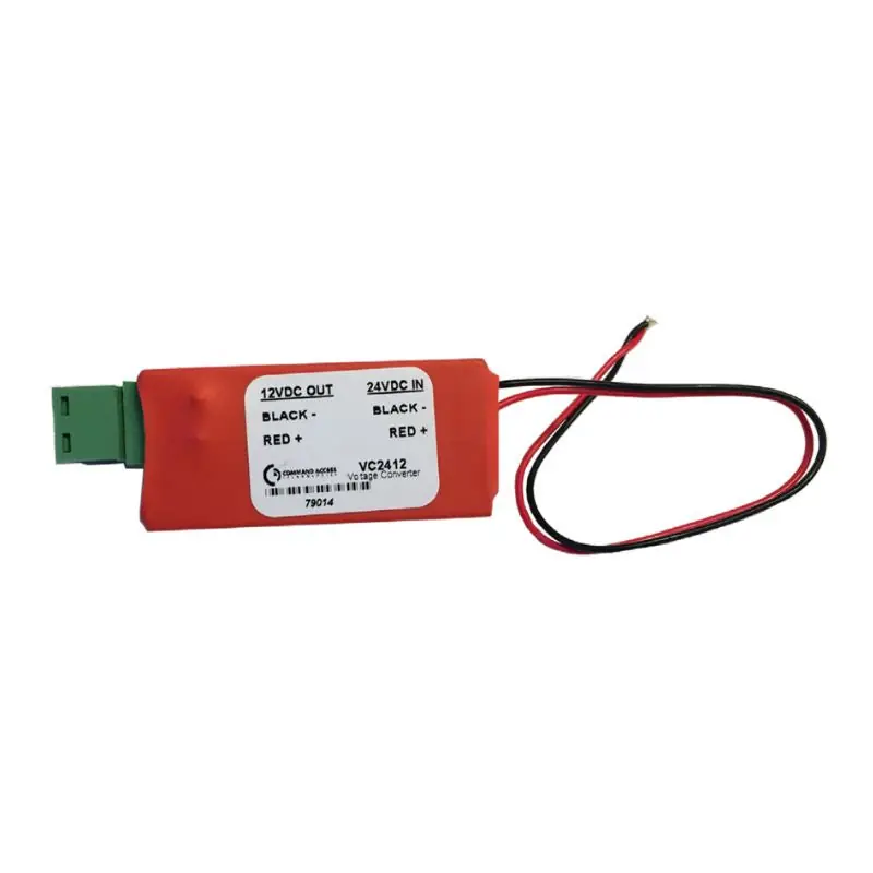 COMMAND ACCESS TECHNOLOGIES VC2412 Mortise Lock Voltage Converter 24 Volt DC Input to 12 Volt DC Output