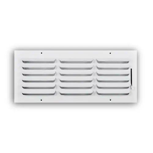 RectorSeal 401M16X06 16 Inch x 6 Inch STMPD CRVD Blade 1 Inch Blade SPG Multi-SHTR Damper STL Ceiling/Sidewall RGTR