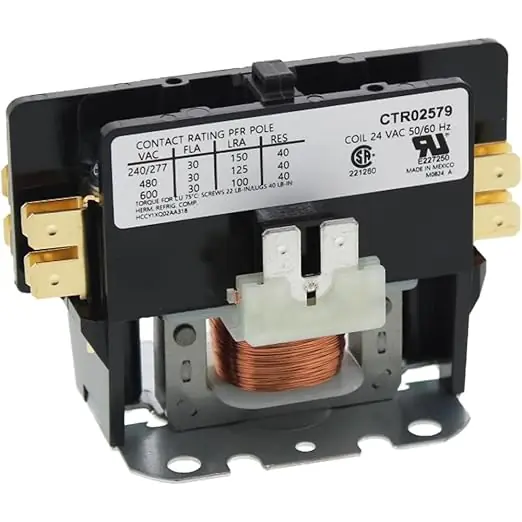 American Standard CTR02579 Contactor Relay 1 Pole 30 Amp replaces CTR2579