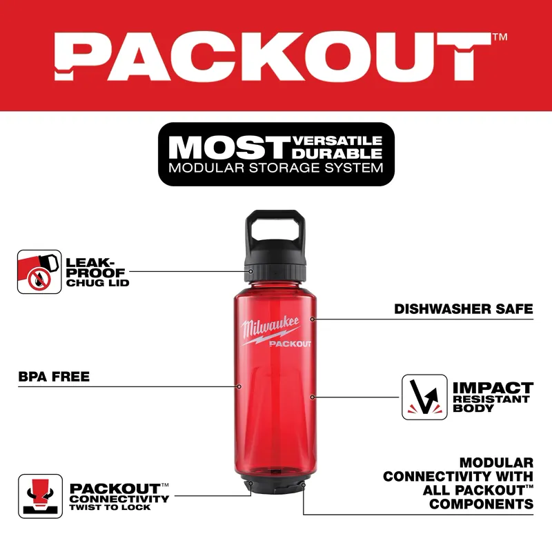 Milwaukee 48-22-8373R Packout 48oz Bottle with Chug Lid