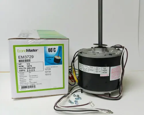 AMERICA EM3729 Air Conditioner Condenser Fan Motor 1/3 HP