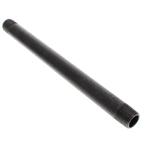 BOSHART BLN-05100 Black Nipple 1/2 inch x 10 inch