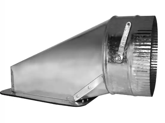 Southwark Metal AT62WD9 9 Inch 26 Gauge Warm Air Air-Tite Top Takeoff with Damper