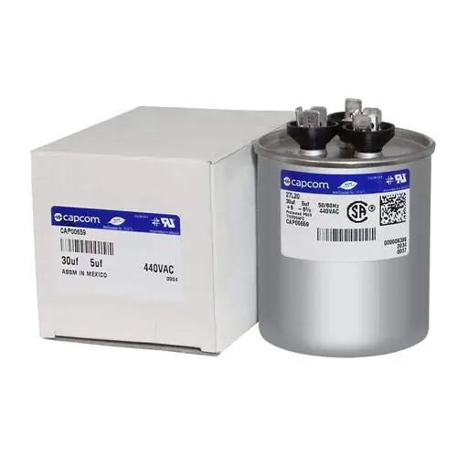 American Standard SFCAP30D5440R Replacement Dual Capacitor - 30/5 MFD x 440 VAC Round REPLACEMENT MPN