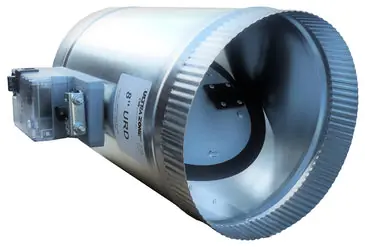 EWC 18URD-TF24 Round Damper 24VAC 18 Spring Return Open