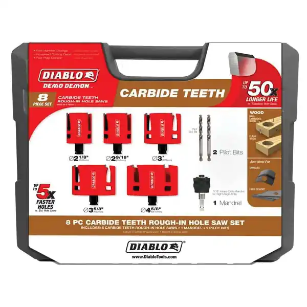 FREUD TOOLS/DIABLO TOOLS DHS08SCTR 8PC HOLE SAW SET