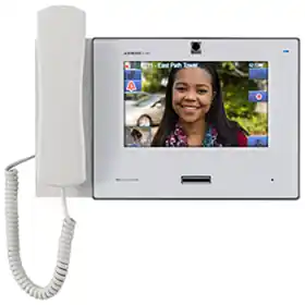 Aiphone IX-MV7-HW-JP IP Video Master Station, Sip, with 7 Touchscreen, Privacy Handset