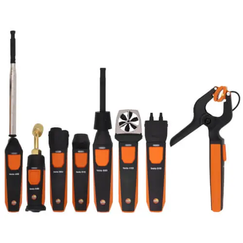 Testo 05630007 Smart Probes HVAC/R Complete Kit - Smartphone Operation (incl. 2x 115i, 2x 549i, 2x 605i, 905i, 805i, 405i, 410i, 510i)