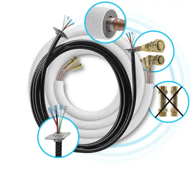 MRCOOL DIY25-1412C 25 ft. Quick Connect Pre-Charged Line Set