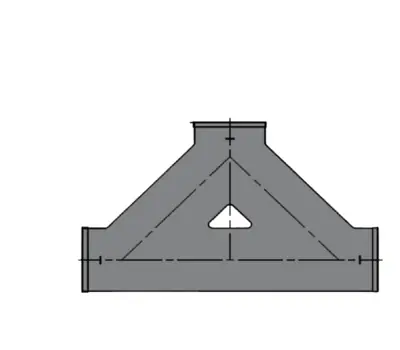 TYLER 011187 4 NO-HUB 2WAY BAFFLE CLEANOUT