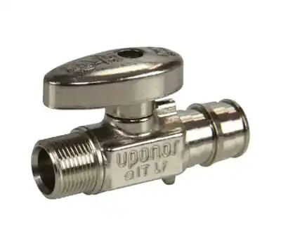 Uponor Wirsbo LF5865038 ProPEX 1/2 in. PEX x 3/8 in. Comp Brass Straight Stop Valve Lead Free