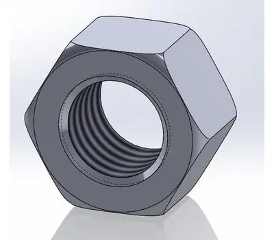 Empire Industries 56G0038 3/8 in. Galvanized Carbon Steel Hex Nut