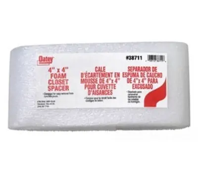 OATEY 38711 Foam Closet Spacer 4X4