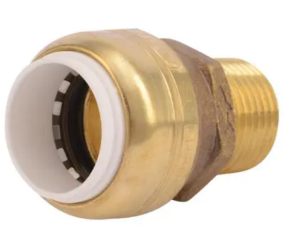 CASH-ACME UIP140 1 in. PVC x Male Brass Adapter, Lead Free
