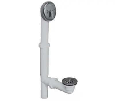 Plastics 550-TL-PVC-CP Trip Lever PVC Bath Waste and Outlet, Chrome