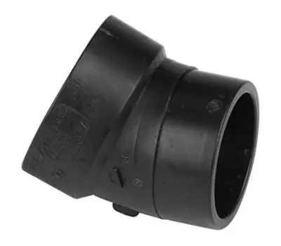 NIBCO 5808-2 2 in. Spigot x Hub ABS 22-1/2-degree Street Elbow