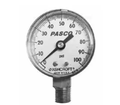 PASCO 1729-A Pressure Gauge 0-100 PSI