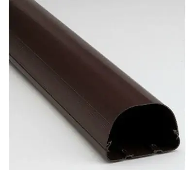 RECTORSEAL 84164 Fortress 4-5/8 in. x 8 ft. PVC Line Set Cover, Brown