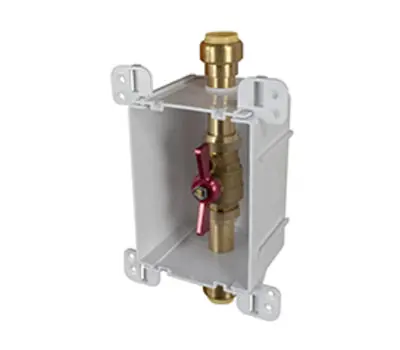 SIOUX CHIEF 687-3PD ServiceBox 3/4 in. Male Sweat/Press/Push Single Valve Full Port Valve with Drain