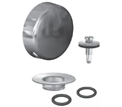 Plastics 939290-CP QuickTrim Stainless Steel Push/Pull Drain Trim Kit, Chrome