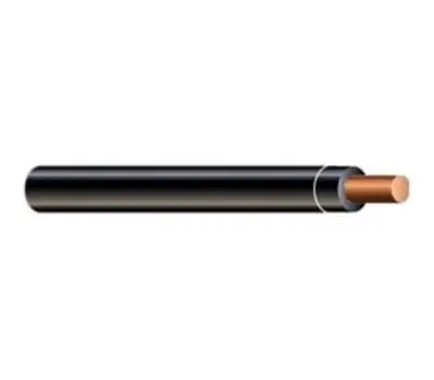 COPPER THHN-14-BLK-SOL-CU-500S/R THHN Copper Building Wire 14 AWG Solid Black 500 ft. Spool