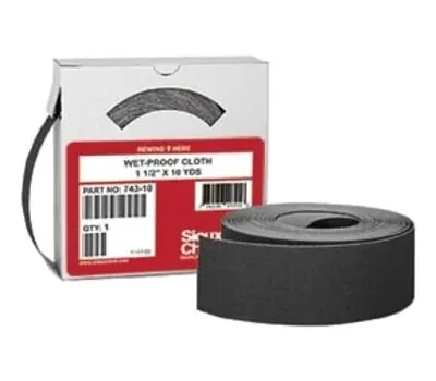 SIOUX CHIEF 743-10 Wet Proof Sand Cloth 120 Grit 1-1/2 in. 10 yds