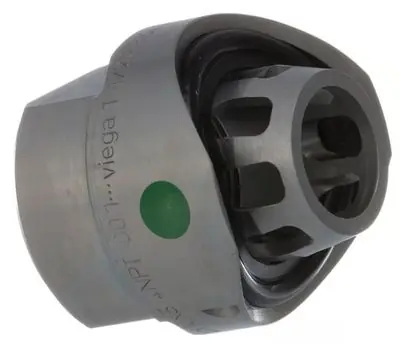 VIEGA 26850 MegaPress 4 in. Press x 3/4 in. Female Carbon Steel FKM Branch Connector for Schedule 40 Pipe