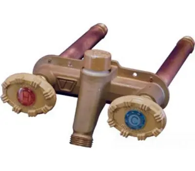 WOODFORD 22W-12-MH 1/2 in. PEX 12 in. Brass Freezeless Hot and Cold Wall Faucet