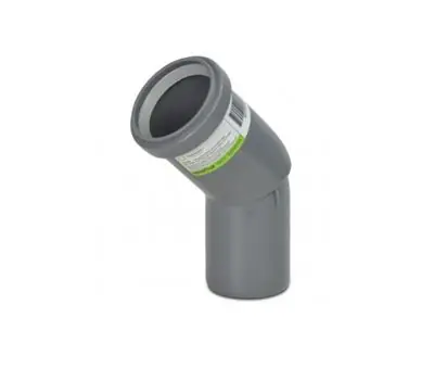 CENTROTHERM ECO SYSTEMS ISELS0445-6 4 in. Polypropylene Zero Radius 45-Degree Elbow