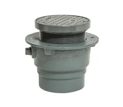 Watts CO-204-RX-4 4 in No-Hub Epoxy-Coated Cast Iron Floor Cleanout
