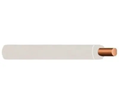 COPPER THHN-14-WHT-SOL-CU-500S/R THHN Copper Building Wire 14 AWG Solid White 500 ft Spool