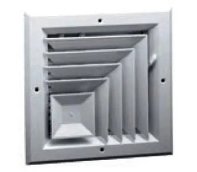HART & COOLEY A505MS0606W 6 x 6 in. Aluminum 2-Way Corner Ceiling Diffuser