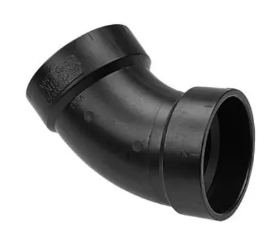 NIBCO 5806 1-1/2 in. Hub x Hub ABS 45-Degree Elbow