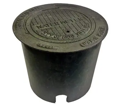 SIGMA CORPORATION RMP2048W 20 x 48 in. High Density Polyethylene Tapered Meter Pit