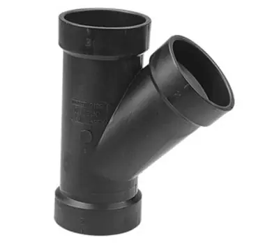 NIBCO 5810 4 in. Hub x Hub x Hub ABS 45-degree Wye