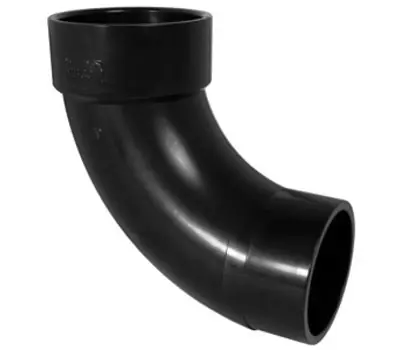 NIBCO 5807-2-LT 3 in. Spigot x Hub ABS 90-Degree Long Turn Street Elbow