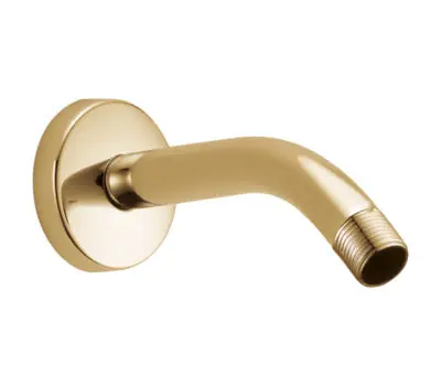 Brizo RP74751PG Odin 7 in. Brass Wall-Mount Shower Arm with Round Flange