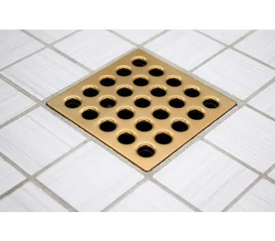 Ebbe E4412 Shower Drain Cover, Champagne Gold