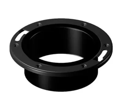NIBCO 5851-A 4 in. Hub x 3 in. Flanged ABS Adjustable Closet Flange