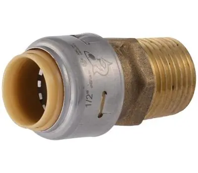 CASH-ACME UR134 SharkBite Max 3/4 in. Push x Male Brass Adapter